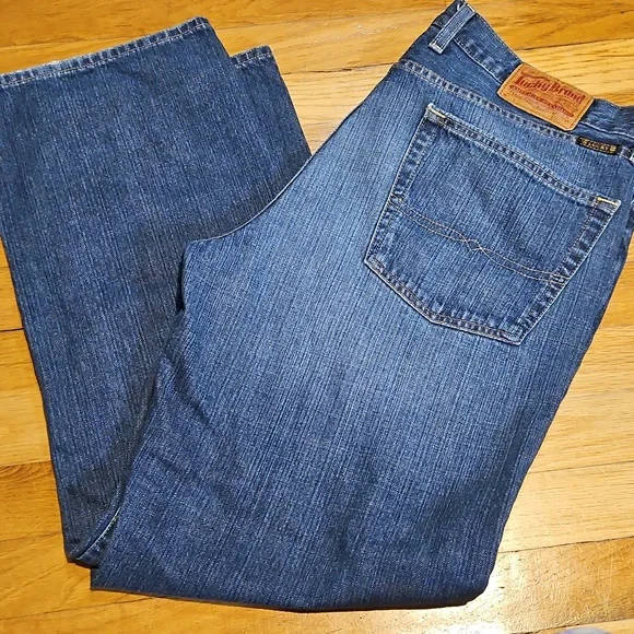 Lucky Brand 361 Men's Jeans Blue Denim Straight Leg Waist 36 - Picture 1 of 12